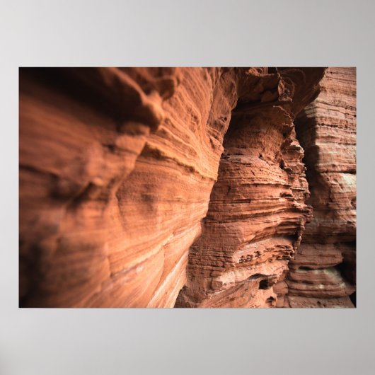 Red Sandstone Nature Poster (Vorne)