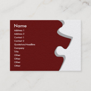 Red Sandstone Puzzle Visitenkarte