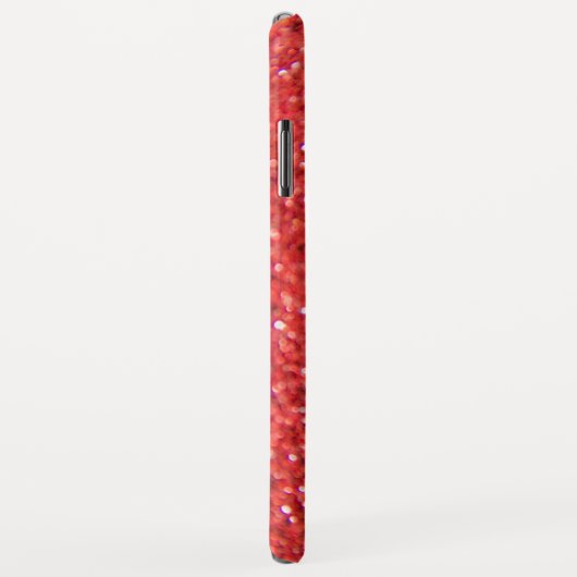 Red Sandy Glitzer Case-Mate iPhone Hülle (Hinten/Rechts)