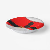 Red Santa Anzug Weihnachtsfeiertag-Party-Papier Bo Pappteller (Gewinkelt)