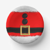 Red Santa Anzug Weihnachtsfeiertag-Party-Papier Bo Pappteller (Vorderseite)