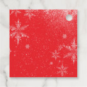 Red Santa Baby Baby Shower Geschenkanhänger (Rückseite)