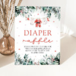 Red Santa Baby Christmas Baby Dusche Windel Raffle Sockelschild<br><div class="desc">Fügen Sie Ihrer Babydusche eine festliche Touch mit unserer Red Santa Baby Weihnachtskleidung Baby Shower Diaper Raffle! Diese verführerische Tombolekarte bietet ein reizvolles rotes Baby-Kleidungsstück mit einer Drehung zum Thema Weihnachten, die sich perfekt für die Feiertage eignet. Die Gäste können ein Paket Windeln mitbringen, um an der Tombola teilzunehmen und...</div>