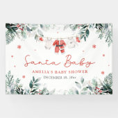 Red Santa Baby Christmas Baby Kleidung Baby Dusche Banner (Horizontal)
