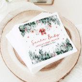 Red Santa Baby Christmas Baby Kleidung Baby Dusche Serviette