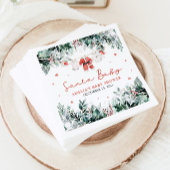 Red Santa Baby Christmas Baby Kleidung Baby Dusche Serviette