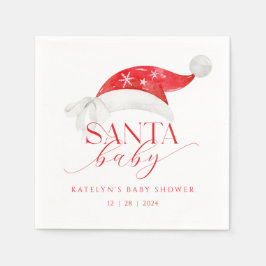 Red Santa Baby Dusche Serviette