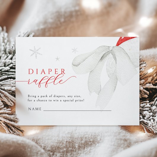 Red Santa Baby Duwer Windelwanne Begleitkarte