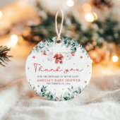 Red Santa Baby Weihnachtskleidung Baby Dusche Geschenkanhänger