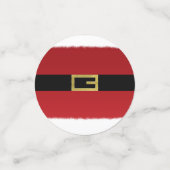 Red Santa Claus Belt & White Frische Weihnachten Konfetti (Klein Vorderseite)