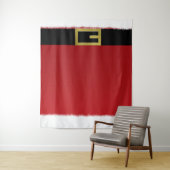 Red Santa Claus Belt & White Fur Weihnachtsfeierta Wandteppich (Beispiel)