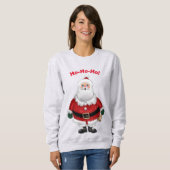 Red Santa Claus Cartoon Sweatshirt (Vorne ganz)