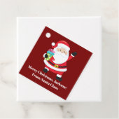Red Santa Claus Custom Kids Weihnachts-Party Geschenkanhänger (Beispiel)