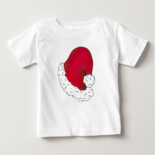 Red Santa Claus Hat frohe Weihnachten Weihnachten Baby T-shirt