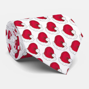 Red Santa Claus Hat frohe Weihnachten Weihnachten Krawatte