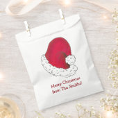Red Santa Claus Hat Personalisiert Frohe Weihnacht Geschenktütchen (Ausgeschnitten)