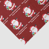 Red Santa Claus Maßgeschneiderte Kinder Weihnachte Seidenpapier (Detail)