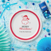 Red Santa Claus Pappteller (Party)