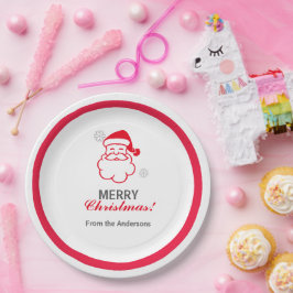 Red Santa Claus Pappteller