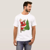 Red Santa Claus Red Christmas T-Shirt (Vorne ganz)
