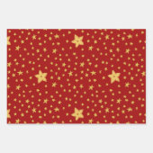 Red Santa Claus Weihnachten Geschenkpapier Set (Vorderseite 3)