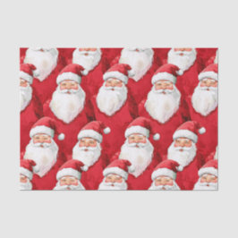 Red Santa Claus Weihnachten Seidenpapier
