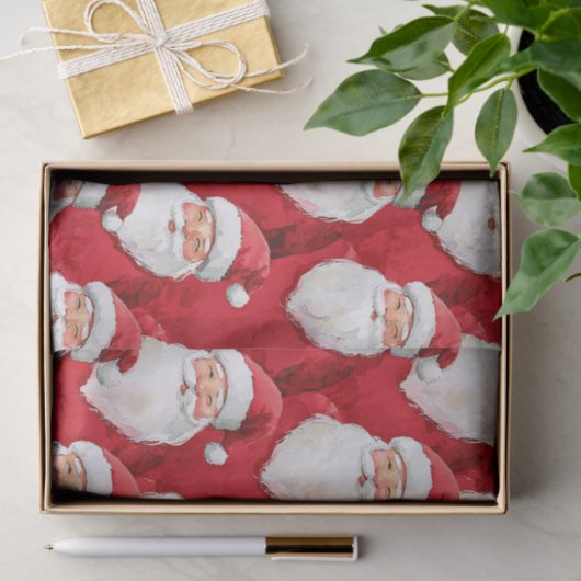 Red Santa Claus Weihnachten Seidenpapier (Geschenk)