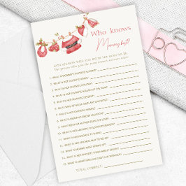 Red Santa Clothes Baby Dusche Mommy Best Games