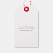 Red Santa Coat Weihnachten Geschenkanhänger (Rückseite)