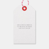 Red Santa Coat Weihnachten Geschenkanhänger (Rückseite)