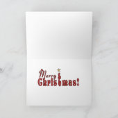 Red Santa Feiertagskarte (Innenseite)