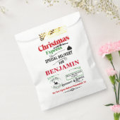 Red Santa Sack North Pole Deer Delivery Geschenktütchen (Versiegelt)