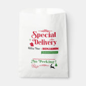 Red Santa Sack North Pole Lieferung Frohe Weihnach Geschenktütchen