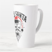 Red Santa Skull Weihnachtsfeiertag Milchtasse (Rechte Ecke)