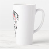 Red Santa Skull Weihnachtsfeiertag Milchtasse (Rechts)