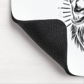 Red Santa Skull Weihnachtsfeiertag Mousepad (Ecke)