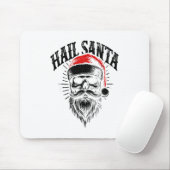Red Santa Skull Weihnachtsfeiertag Mousepad (Mit Mouse)