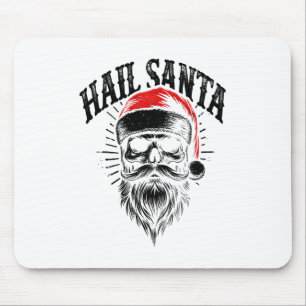 Red Santa Skull Weihnachtsfeiertag Mousepad