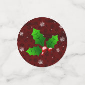 Red Santa's Sleigh and Rentier Table Confetti Konfetti (Klein Vorderseite)