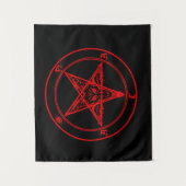 Red Satan Tapestry Wandteppich (Vorderseite)
