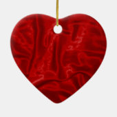 Red Satin Christmas Ornament (Hinten)