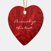 Red Satin Christmas Ornament (Links)