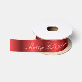 Red Satin frohe Weihnachten Satinband