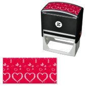 Red Satin Heart Permastempel (Beispiel)
