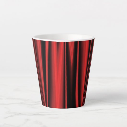 Red Satin - Latte Tasse (Vorderseite)