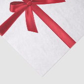 Red Satin Ribbon Bow Weihnachtsfeier Seidenpapier (Ausschnitt)