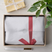 Red Satin Ribbon Bow Weihnachtsfeier Seidenpapier (Geschenk)