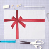 Red Satin Ribbon Bow Weihnachtsfeier Seidenpapier (Handwerk)