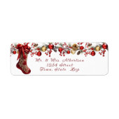 Red Satin Strumpf Beautiful Christmas Garland (Vorne)