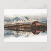 Red Scandinavian Boat House Postkarte (Vorderseite)
